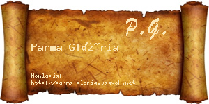 Parma Glória névjegykártya